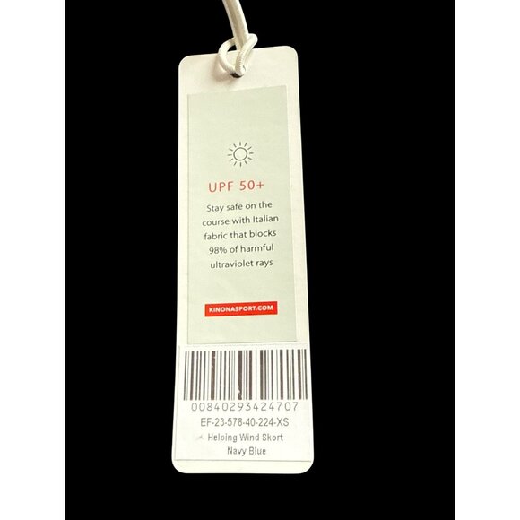 Kinona navy blue golf skort, size XS, perfect for pickleball. new with tag - Picture 2 of 6